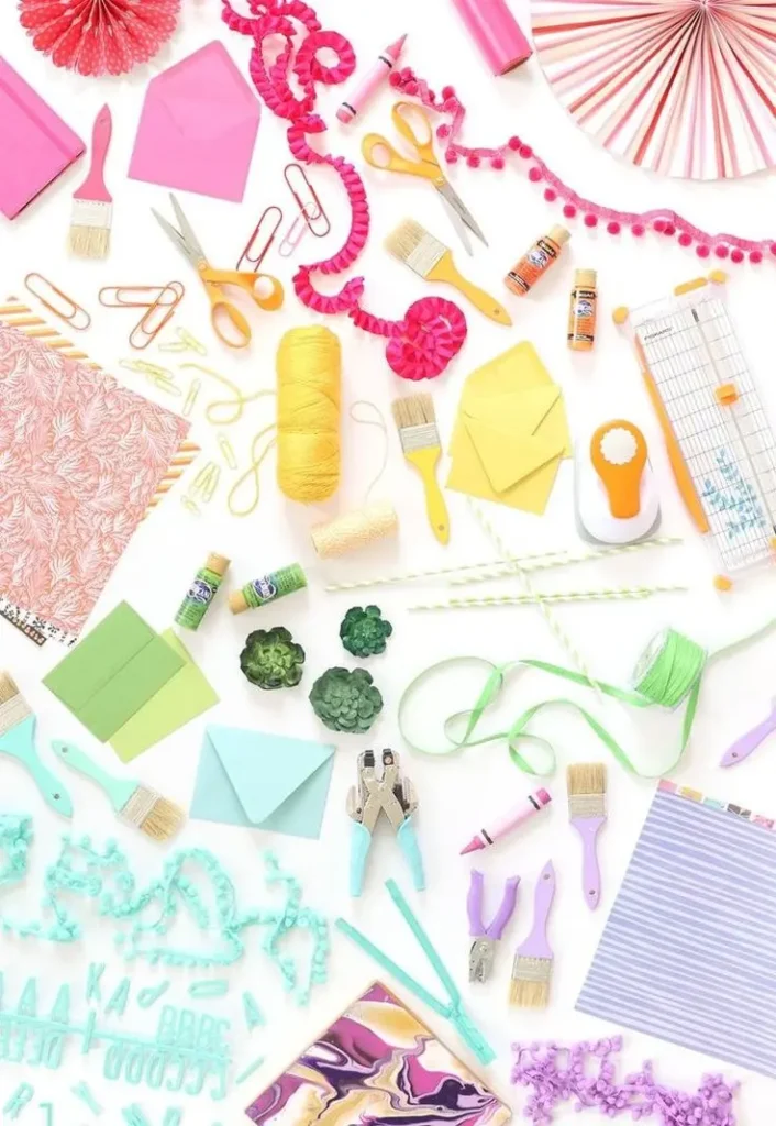 Craft supplies from the stationary store – creative educational supplies in Kerala