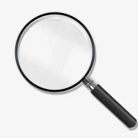 Handheld magnifier from the stationary store – useful educational supply in Kerala
